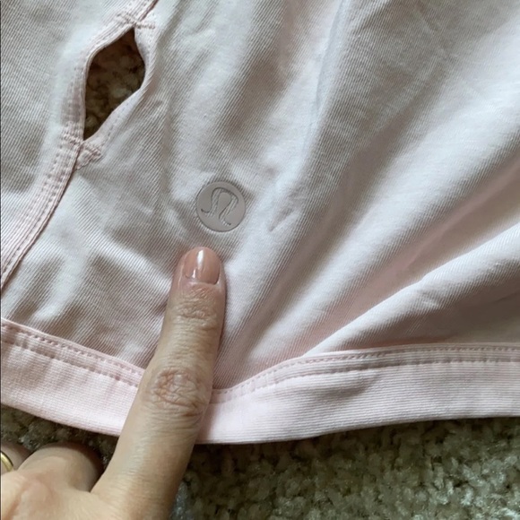 Lululemon Pink It’s a Tie Short Sleeve Top Sz 8 - Picture 5 of 7